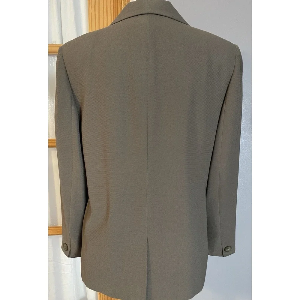 70s Rafaela 2Pc Tailored Pantsuit Womens Sz 6/8 Taupe Beige Career Business READ - Picture 5 of 16